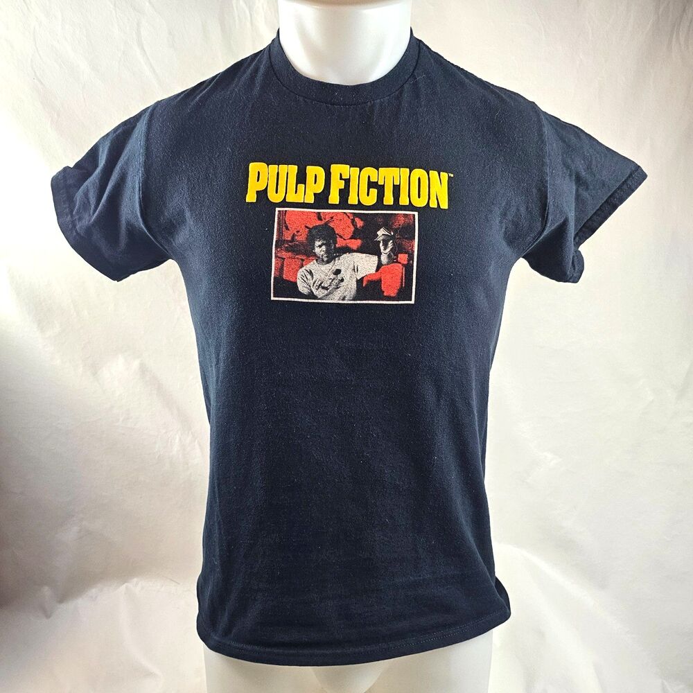 Pulp Fiction Graphic T Shirt Mens Small Black Movie Film Jules Winnfield Quote